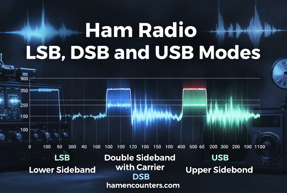 Ham Radio LSB, DSB And USB Modes Header Image