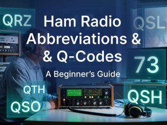 Ham Radio Abbreviations And Q-Codes Info Graphic