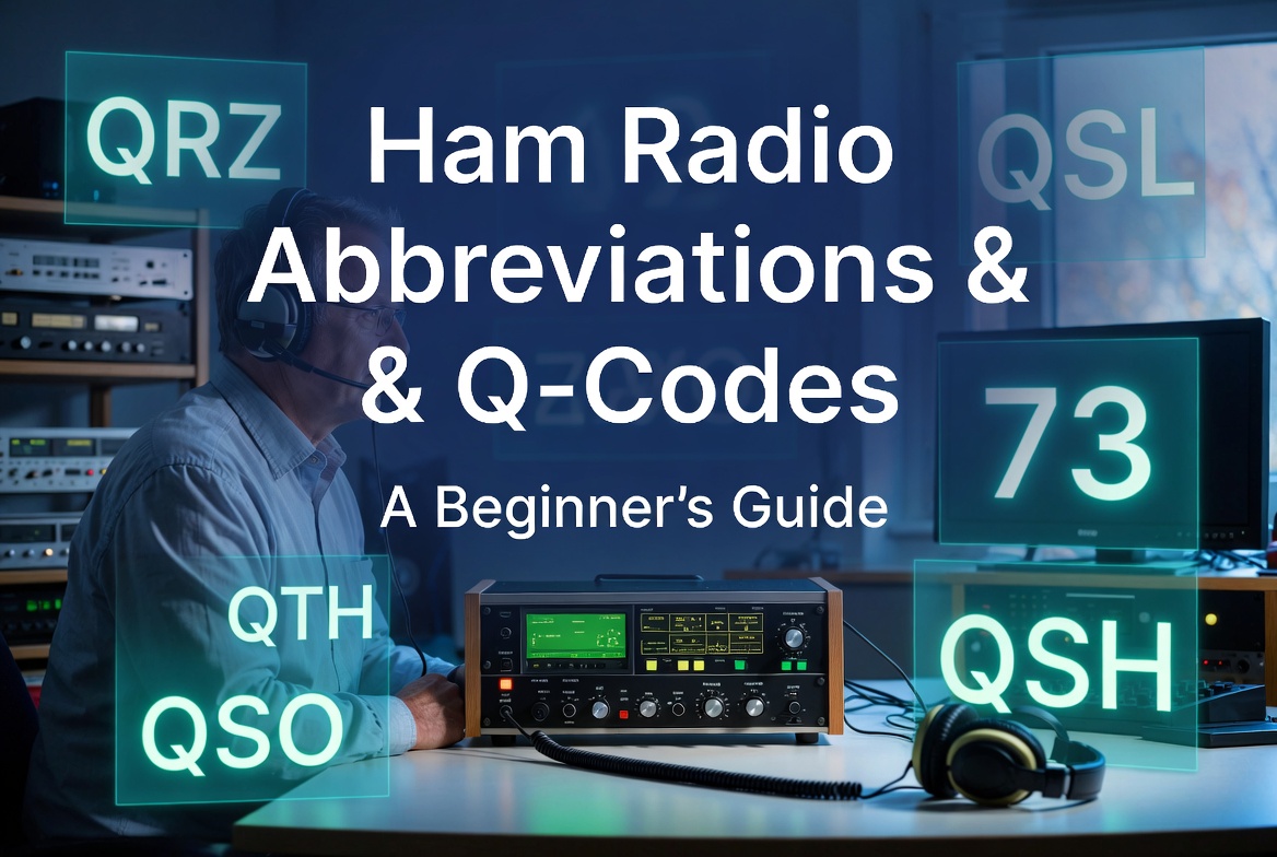 Ham Radio Abbreviations And Q-Codes Info Graphic