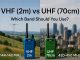 VHF (2m) vs UHF (70cm) in Ham Radio